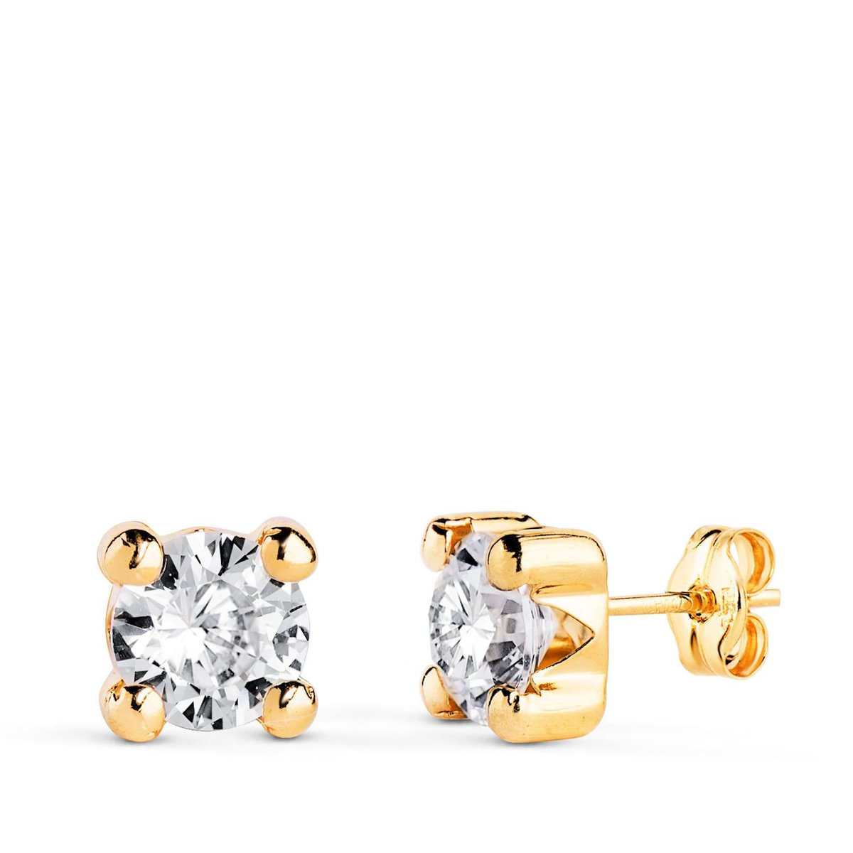 L'ATELIER D'AZUR Boucles d'Oreilles Or 18 Carats 750/000 Jaune Zirconium
