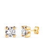 Voir la diapositive 1 : L'ATELIER D'AZUR Boucles d'Oreilles Or 18 Carats 750/000 Jaune Zirconium