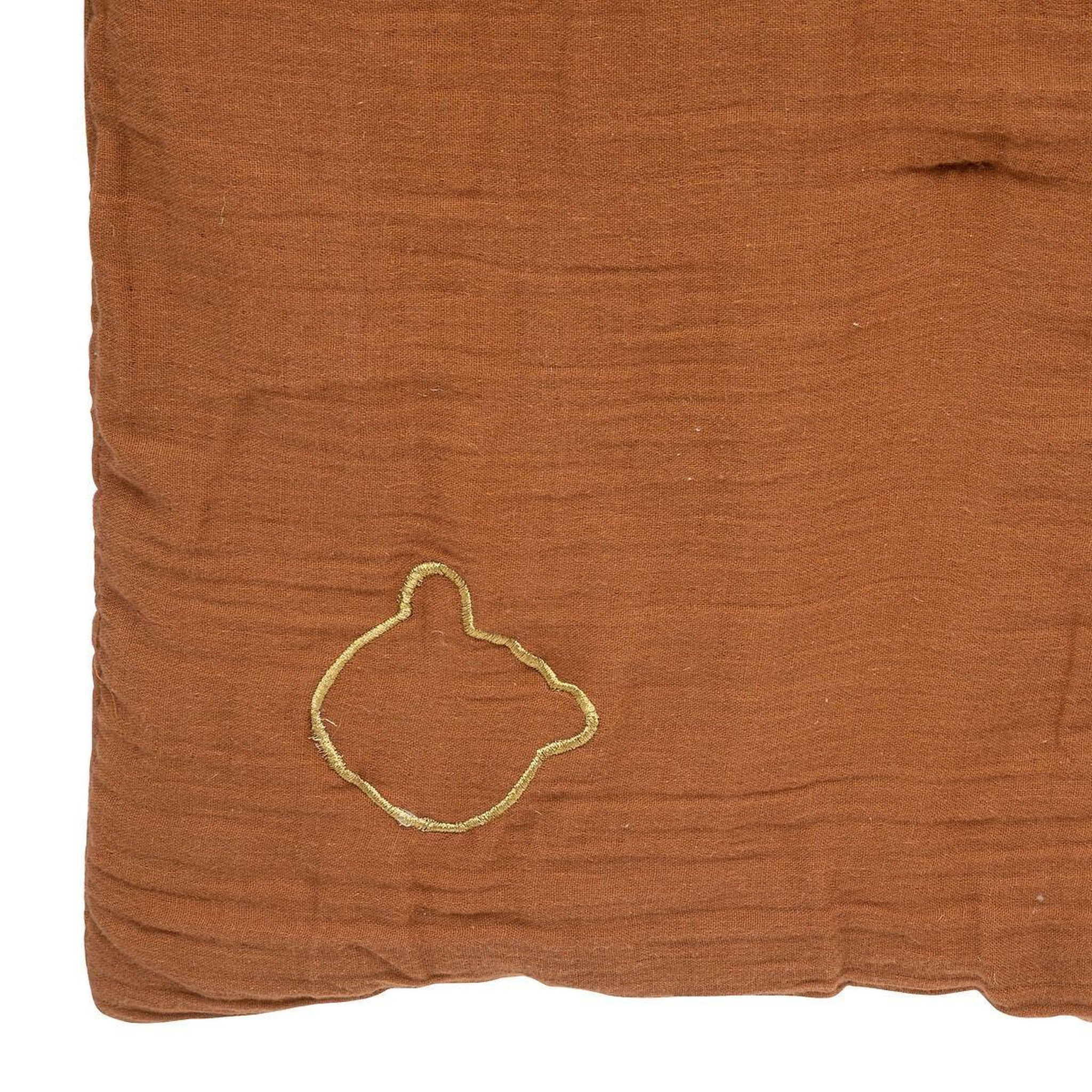 Voir la diapositive 2 : Atmosphera Kids Édredon en Coton  Enfant  100x140cm Marron