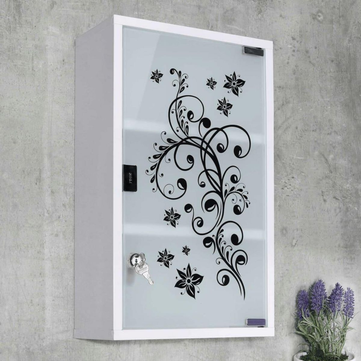 HI HI Armoire a pharmacie 30 x 15 x 50 cm Acier inoxydable
