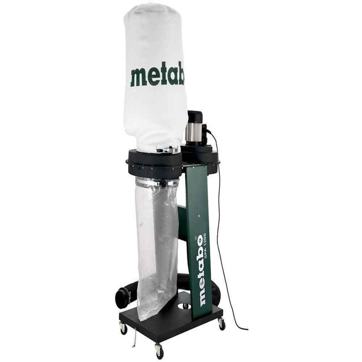 METABO SAS Aspirateur d'atelier à sciures SPA 1200 - Dépression 1600 Pa - Volume du réservoir 65L de copeaux