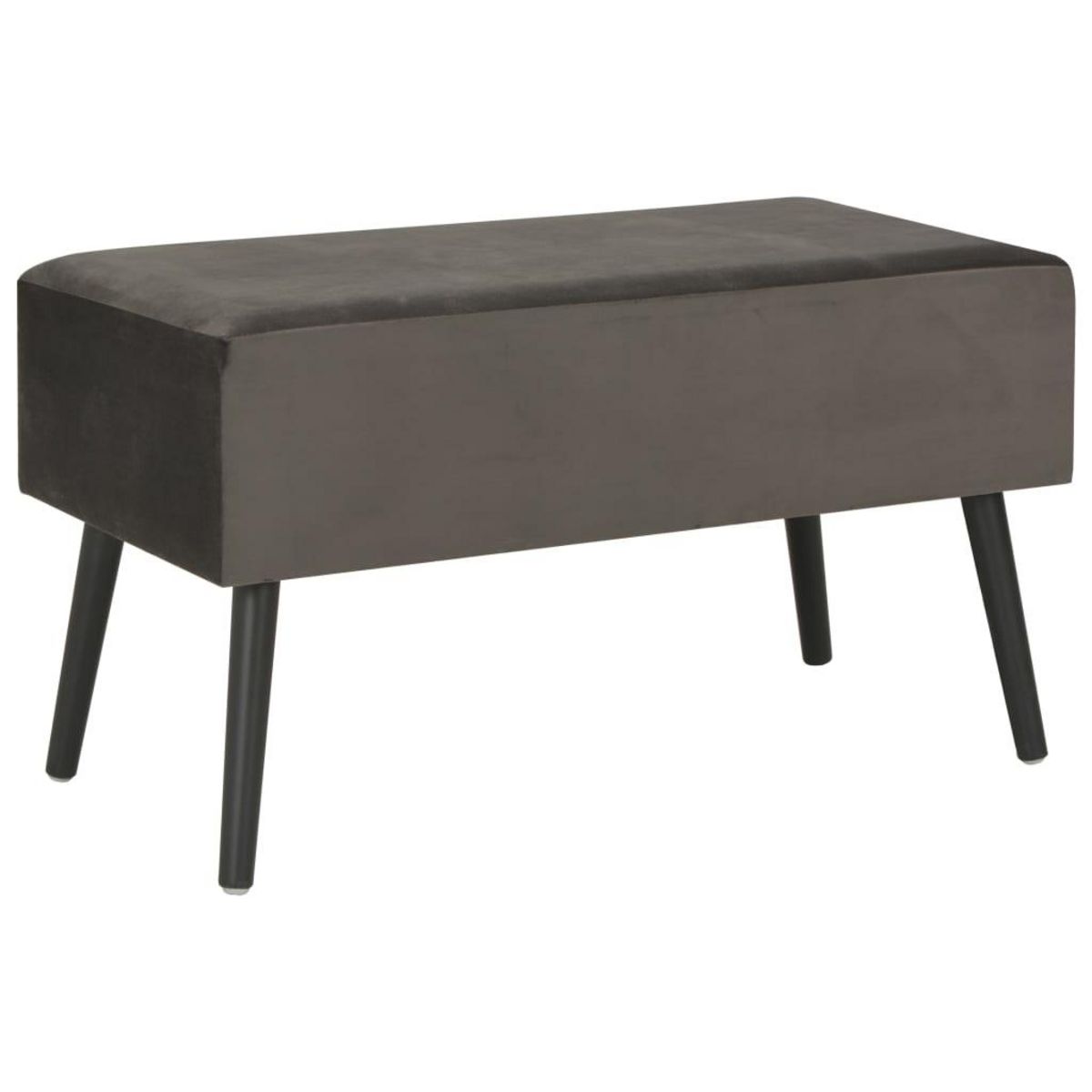 VIDAXL Table basse Gris 80x40x46 cm Velours