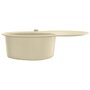 Voir la diapositive 4 : VIDAXL Evier de cuisine Granit Seul lavabo Ovale Beige
