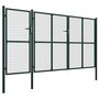 Voir la diapositive 2 : VIDAXL Portail de jardin Acier 400 x 150 cm Vert