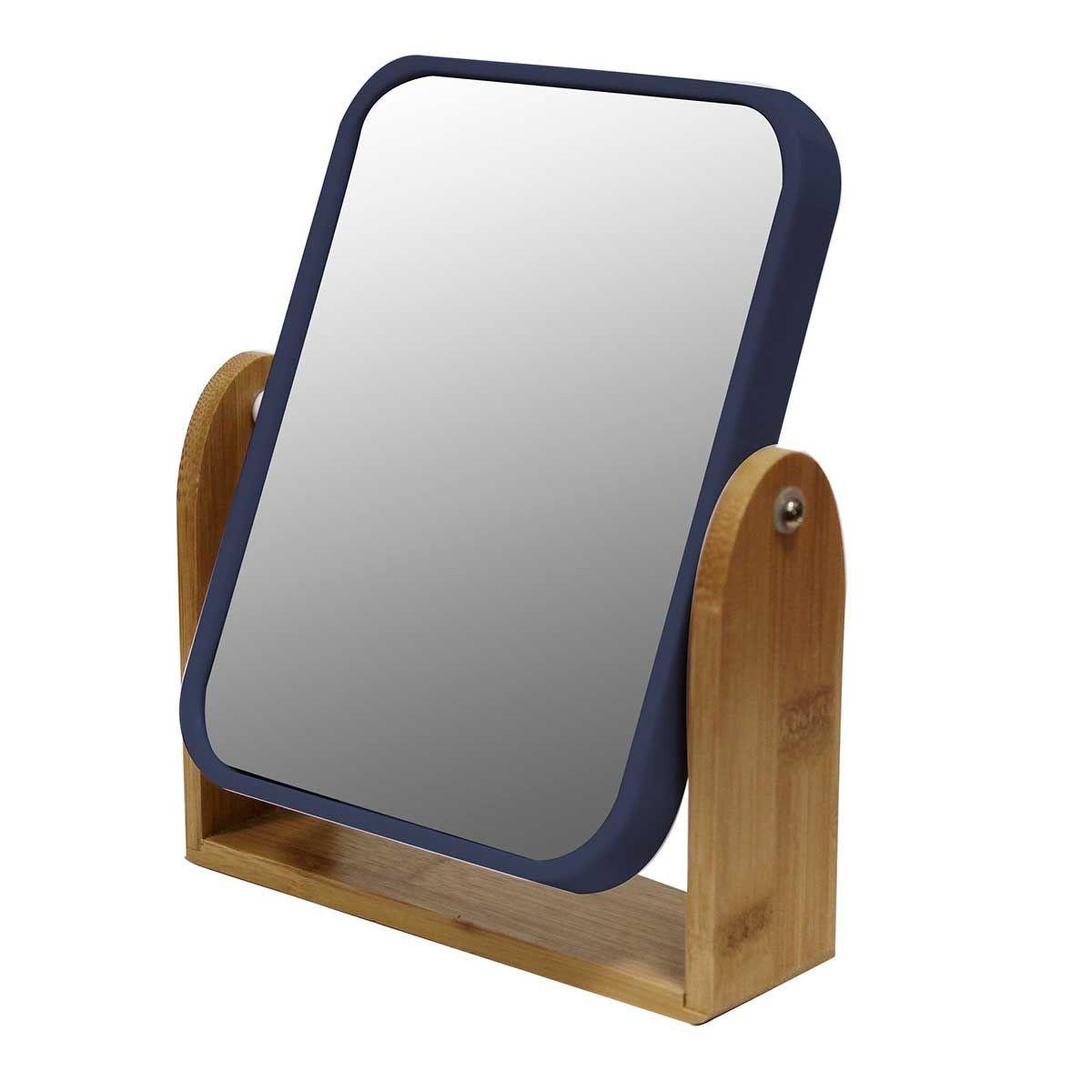 Douceur d'Intérieur Miroir à poser salle de bain  smart  20cm bleu