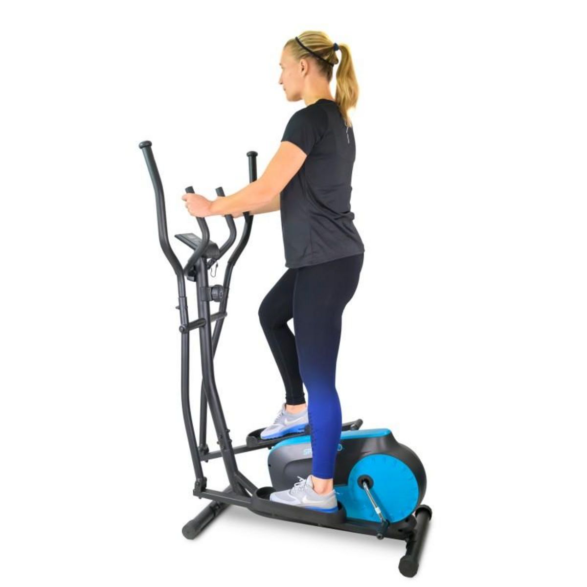 SPARRAW Vélo Elliptique d'appartement SMART BIKE 8 niveaux de résistance magnétique - Roue inertie 3Kg, Ecran d'entraînement