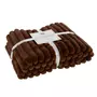Paris Prix Plaid Design Uni  Corduroy  130x180cm Chocolat