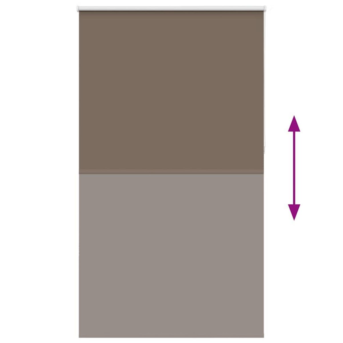 VIDAXL Store enrouleur occultant cafe 135x210cm largeur du tissu