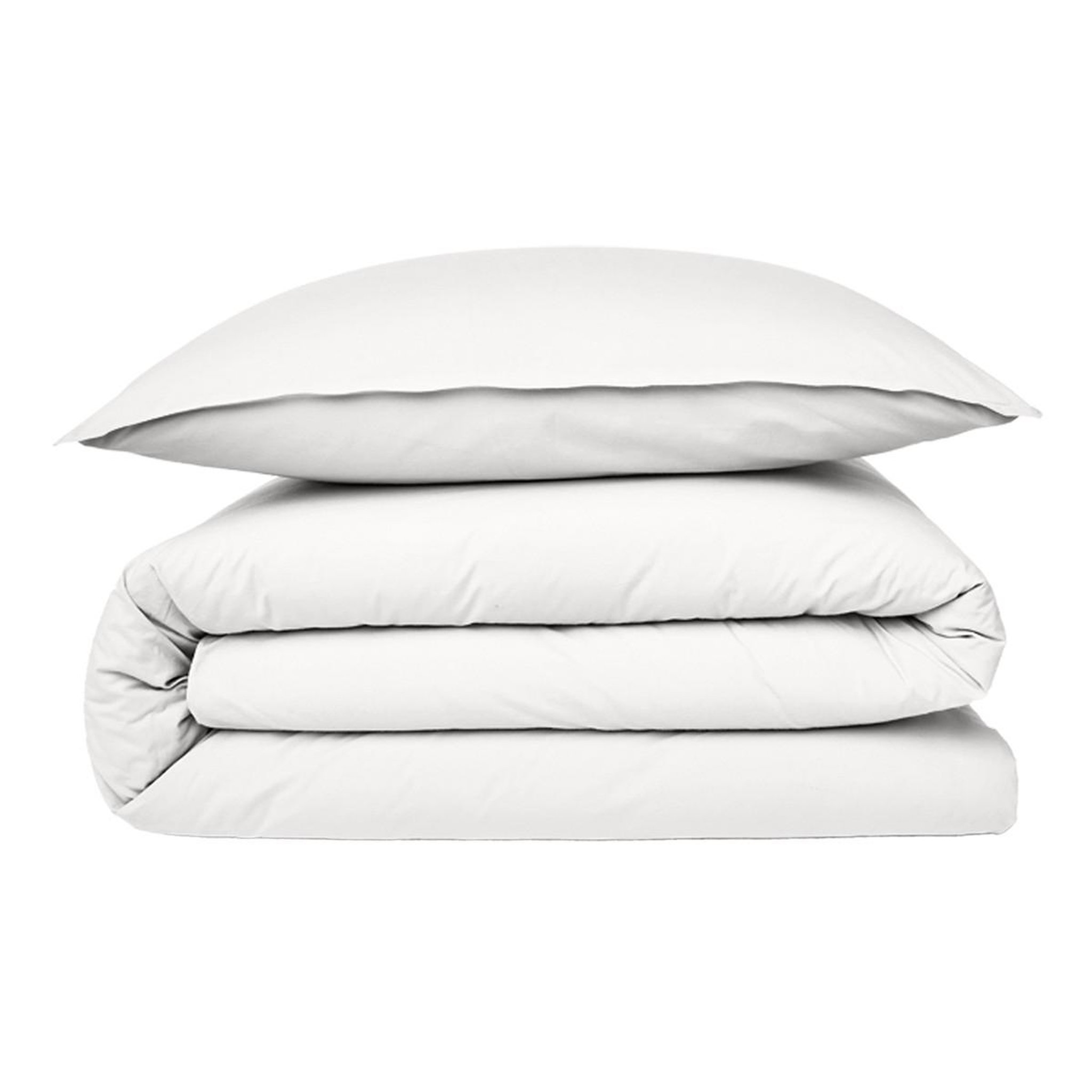 Voir la diapositive 2 : FUTURE HOME Housse de couette en coton 57 fils unie