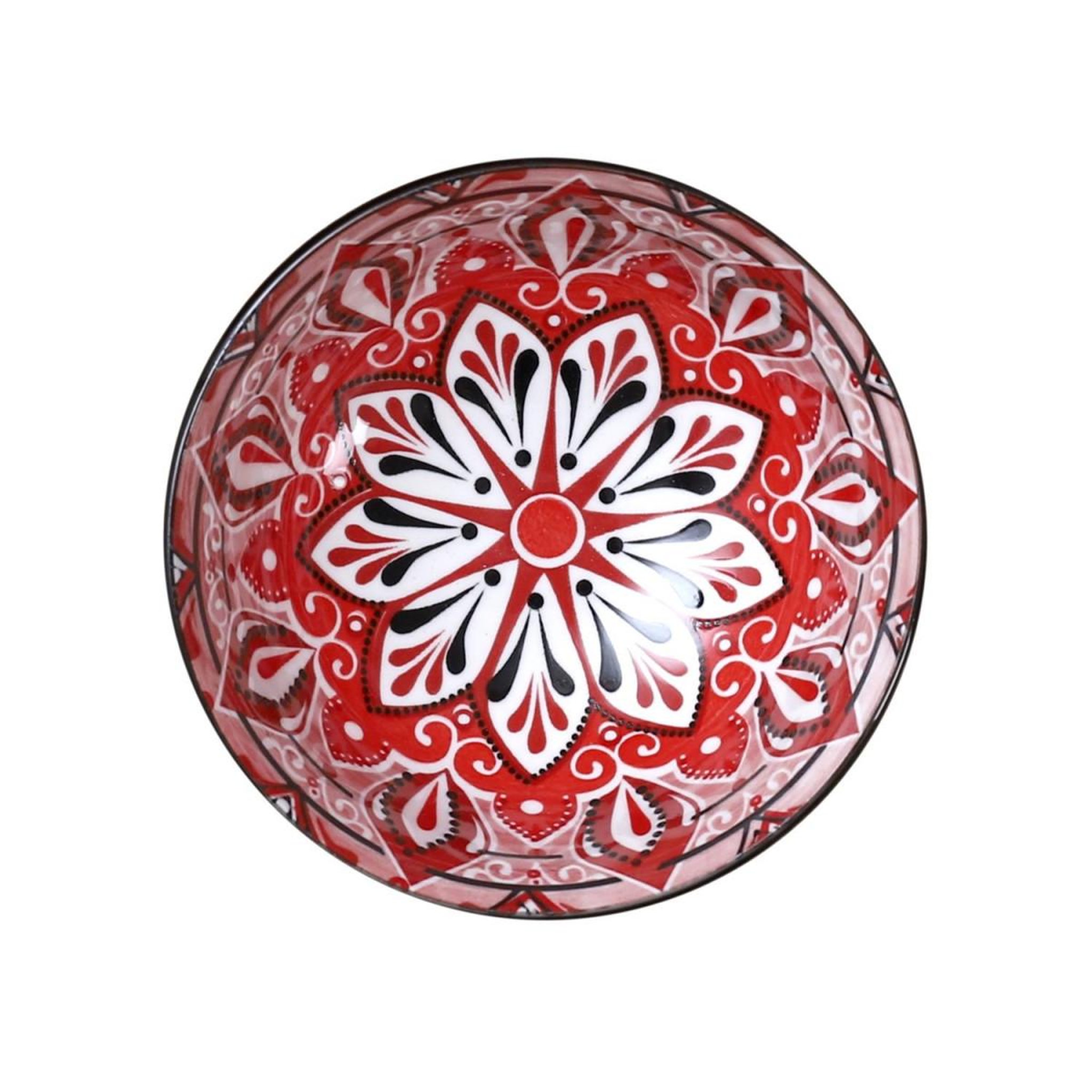 Voir la diapositive 3 : The Home Deco Factory Lot de 6 bols en porcelaine  jaipur  22cl rouge