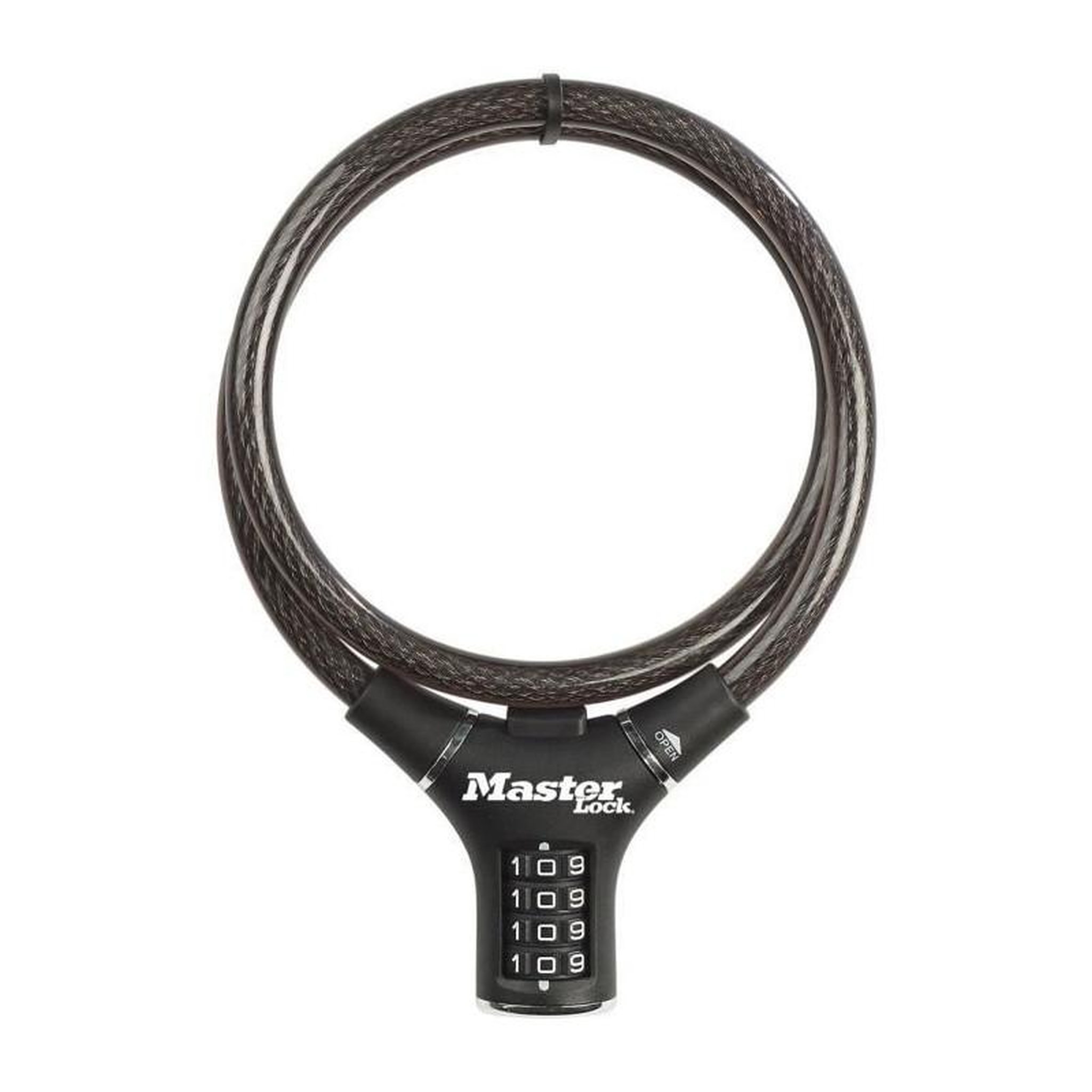 Voir la diapositive 1 : Master lock Antivol Vélo - MASTER LOCK - 8229EURDPRO - 90 cm de câble - Noir - Acier torsadé