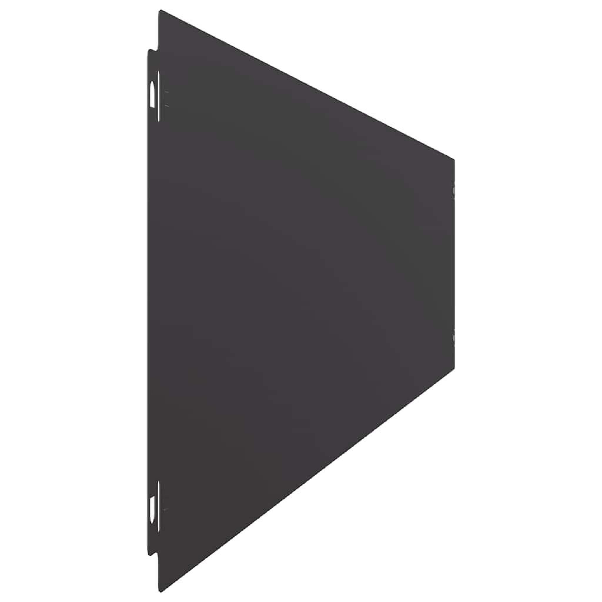 Voir la diapositive 5 : VIDAXL Bordures de pelouse 30 pcs noir 20x103 cm acier lamine a froid