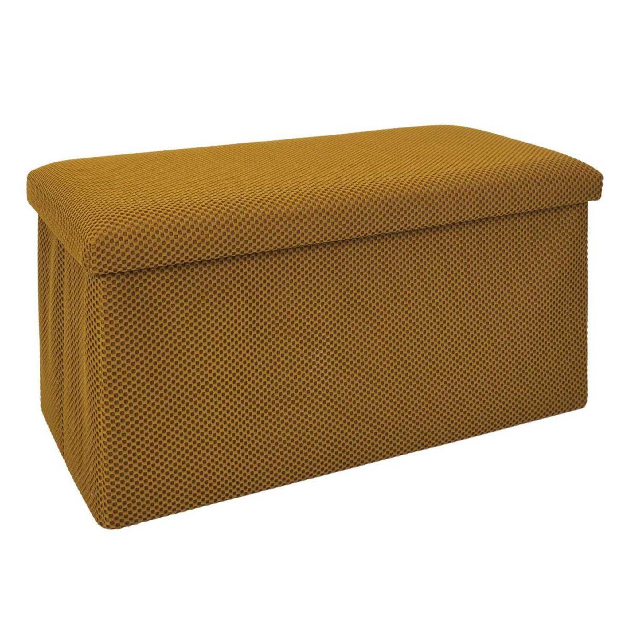 The Home Deco Factory Banquette coffre pliable  atome  76cm jaune