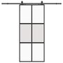 Voir la diapositive 2 : VIDAXL Porte coulissante avec kit de quincaillerie noir 90x205 cm