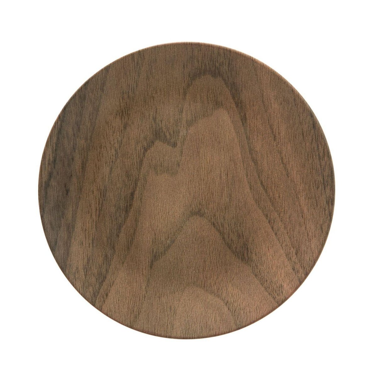 SECRET DE GOURMET Assiette plate design bois Mood - Diam. 26 cm - Marron