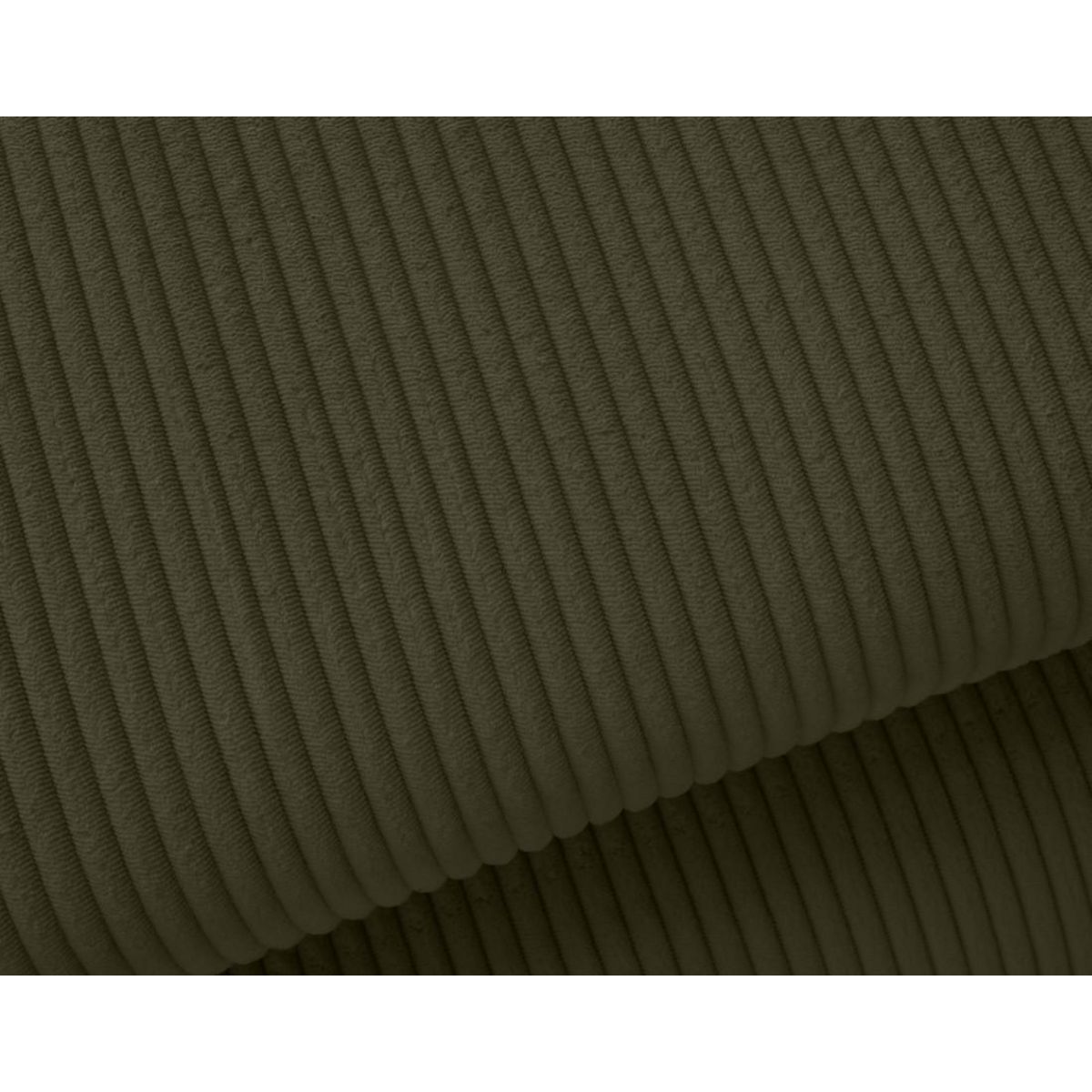 BEST MOBILIER Lisbona - canapé d'angle droit 5 places convertible avec têtières en velours côtelé