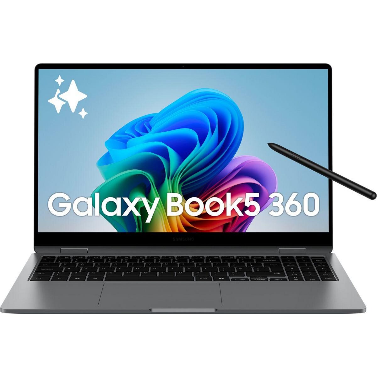Samsung Ordinateur portable Galaxy Book5 360 15.6'' Copilot+ PC Gris