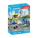 PLAYMOBIL PLAYMOBIL 71732 Policier cycliste avec borne de recharge