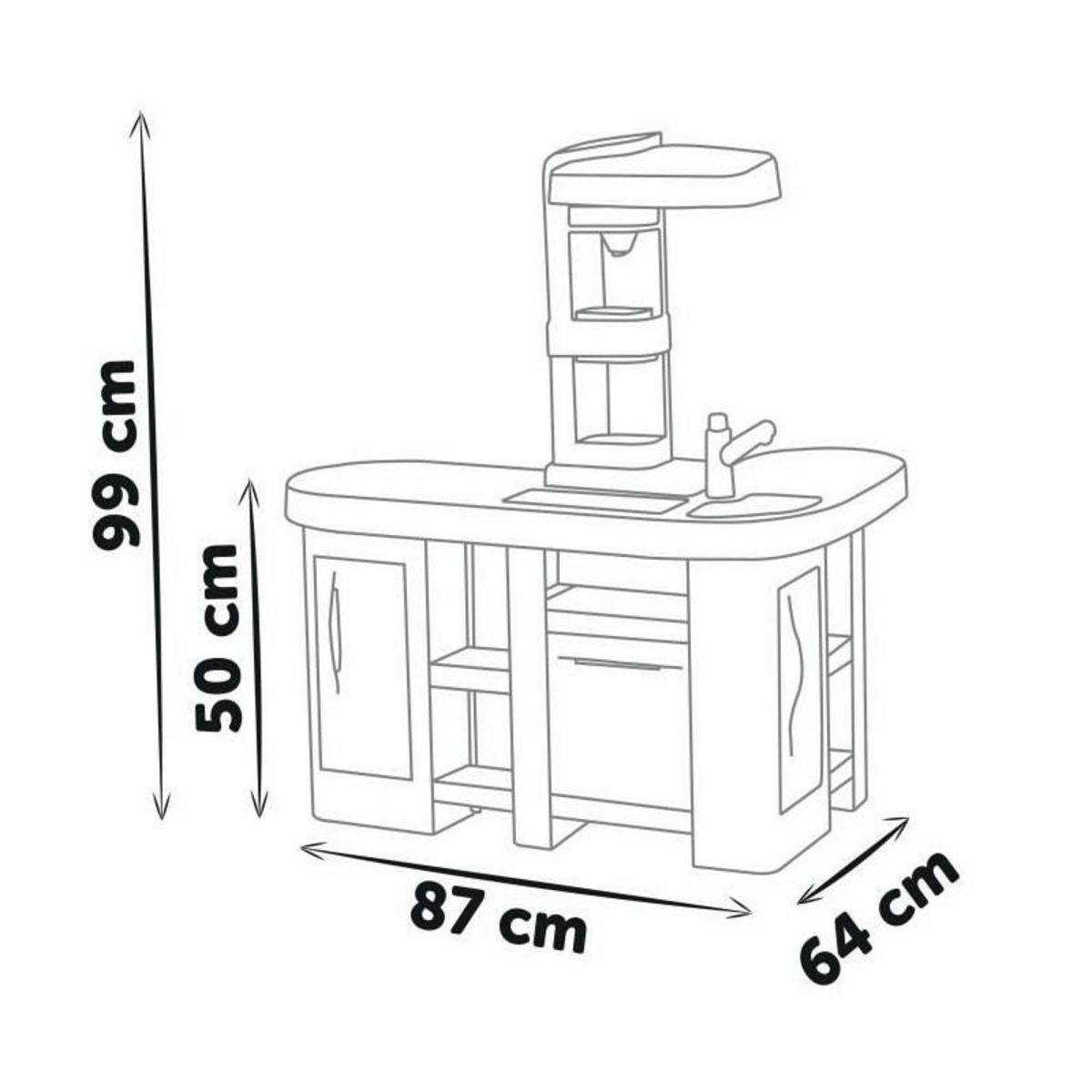 SMOBY Tefal cuisine studio xl bubble avec fonction magic bubble - 34 accessoires- des 3 ans