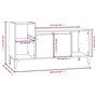 Voir la diapositive 6 : VIDAXL Meuble TV Blanc 100x35x55 cm Bois d'ingenierie