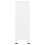 Voir la diapositive 4 : VIDAXL Garde-robe industrielle Blanc 67x35x107 cm Acier