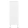 Voir la diapositive 4 : VIDAXL Garde-robe industrielle Blanc 67x35x107 cm Acier