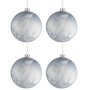 Voir la diapositive 1 : Paris Prix Lot de 4 Boules de Noël  Glacé  10cm Bleu