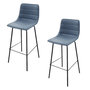 Voir la diapositive 1 : TOILINUX Lot de 2 Tabourets de bar design industriel Brooklyn