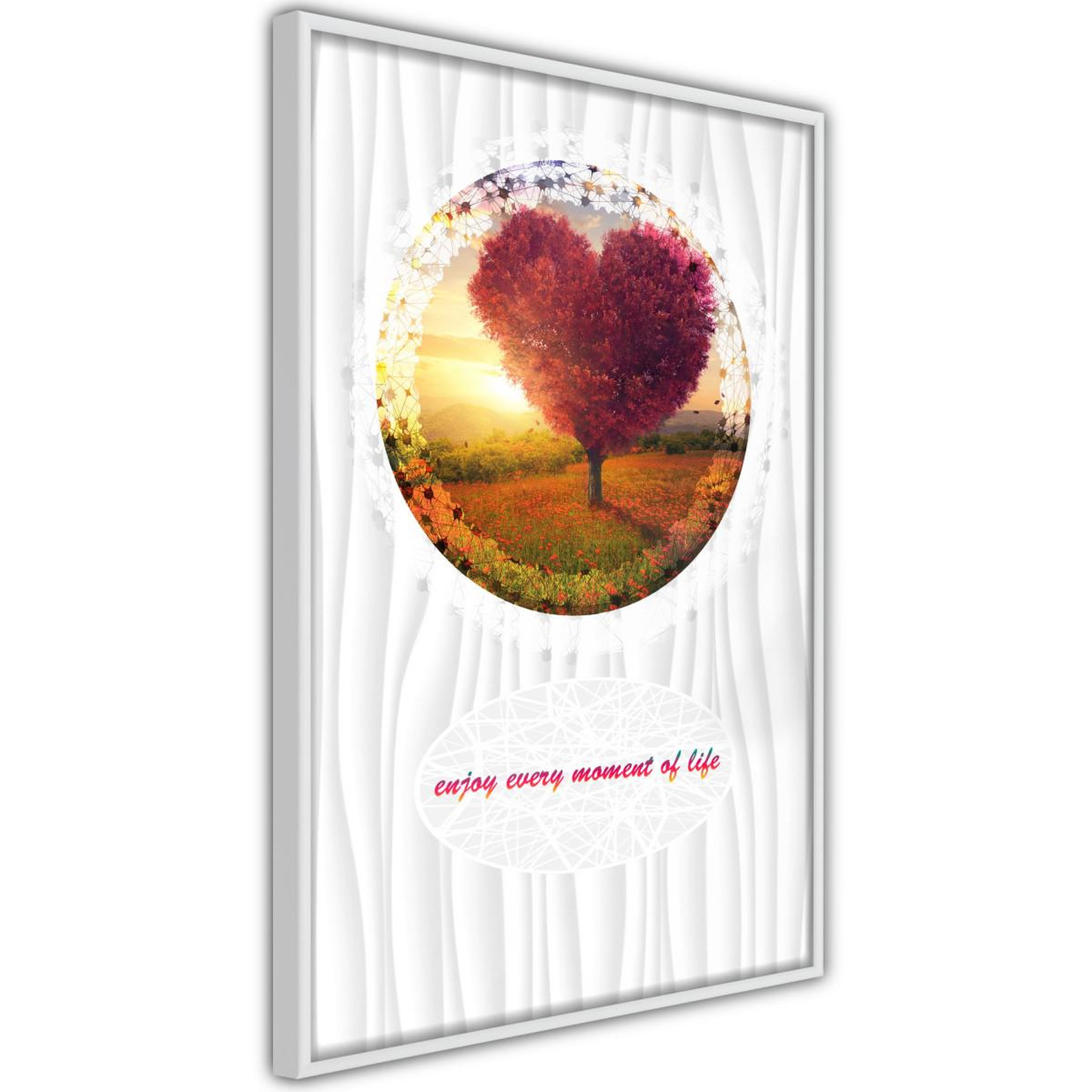 Paris Prix Affiche murale encadrée  heart tree ii