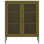 Voir la diapositive 3 : VIDAXL Armoire de rangement Vert olive 80x35x101,5 cm Acier