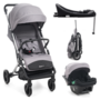 Voir la diapositive 1 : BEBELISSIMO Poussette combinée duo 2 en 1 - siège auto 0+ Lioni – dès la naissance – jusqu'à 22kg - gris - base ISOFIX - jambe de force