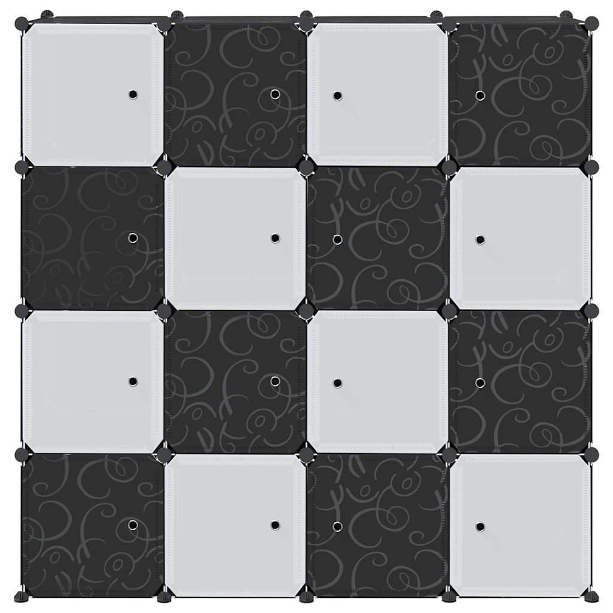 Voir la diapositive 4 : VIDAXL Cubes de rangement 16 pcs avec tiges de suspension PP
