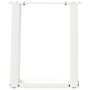 Voir la diapositive 5 : VIDAXL Pieds de table basse forme de U 2 pcs blanc 28x(42-43) cm acier