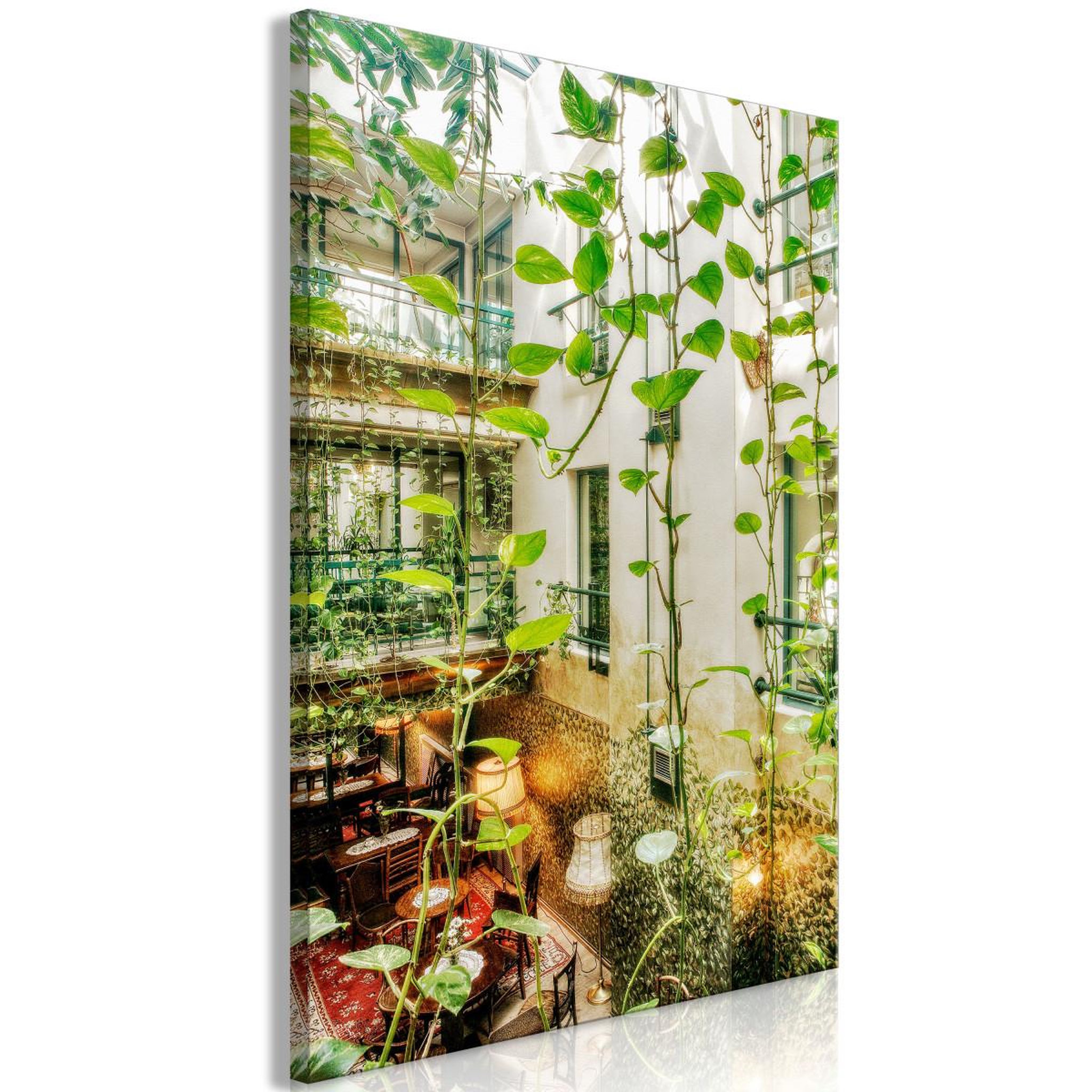 Voir la diapositive 1 : Paris Prix Tableau imprimé  cracow : cafe with ivy