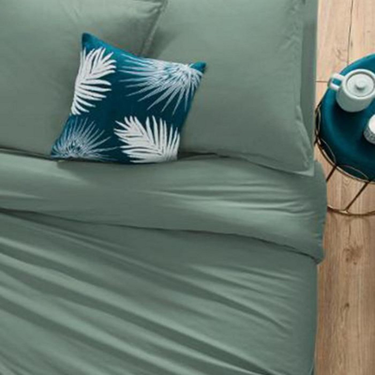 ATMOSPHERA Taie d'Oreiller  Intérieur  63x63cm Celadon