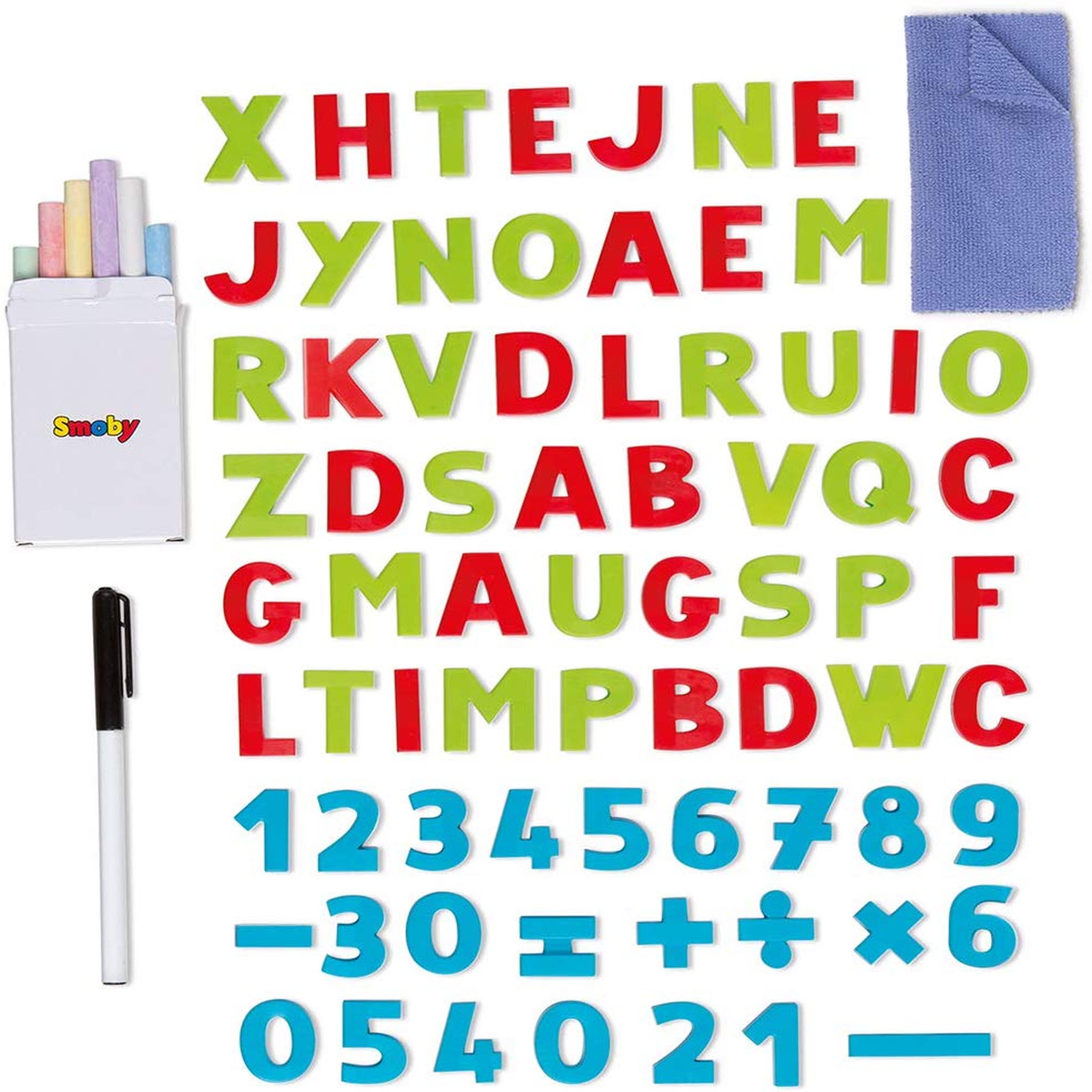 Voir la diapositive 4 : SMOBY Tableau blanc magnétique / à craies 2 en 1 + accessoires
