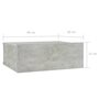 Voir la diapositive 6 : VIDAXL Tables de chevet flottantes 2 pcs Gris beton Bois d'ingenierie