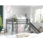 Voir la diapositive 2 : Paris Prix Pack - Lit Enfant Toboggan, Tente & Tunnel  Pino Birdy  Gris