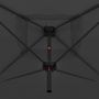 Voir la diapositive 4 : VIDAXL Parasol double avec mat en acier 250 x 250 cm Anthracite