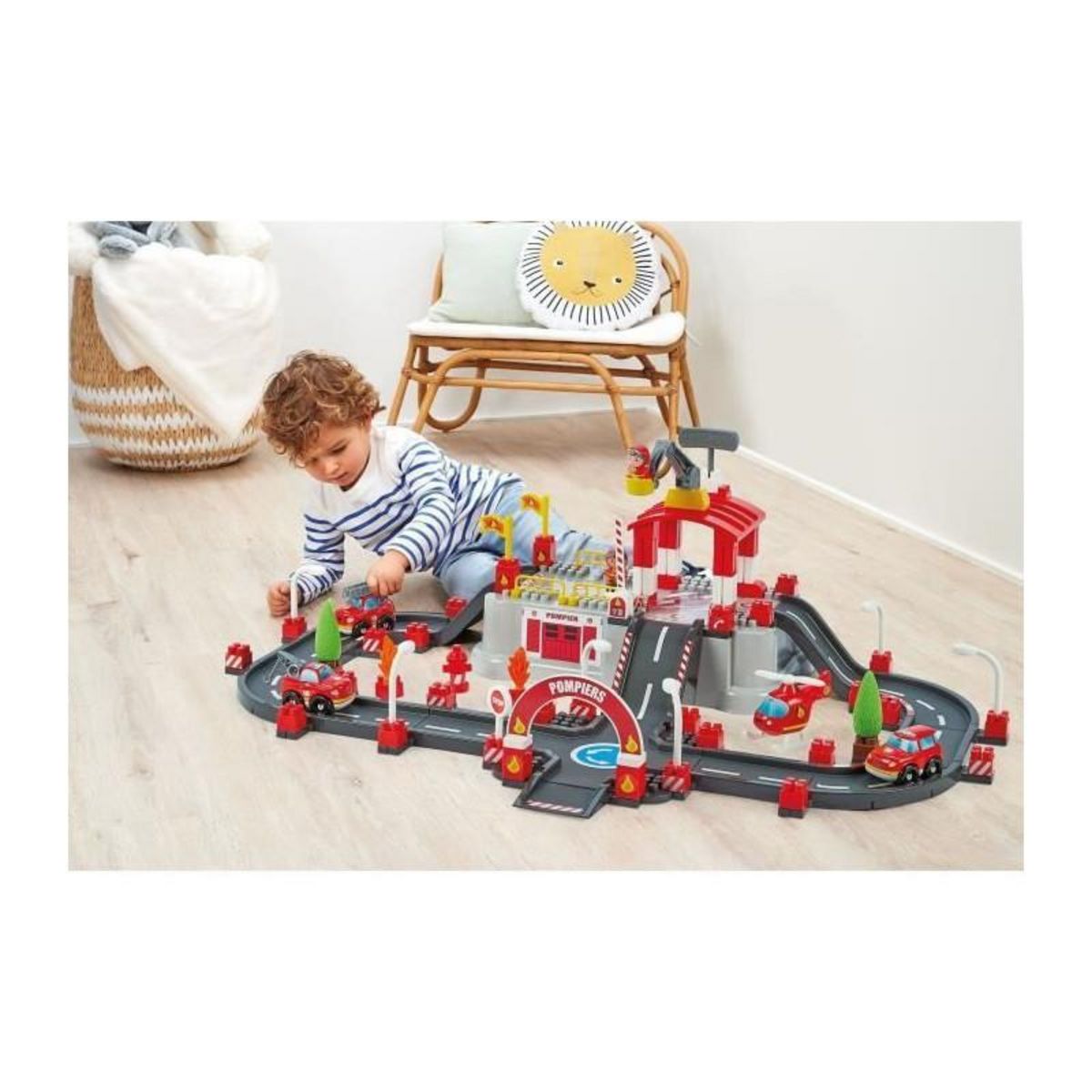 Ecoiffier ECOIFFIER Abrick 1349 - Baril circuit pompiers - 18 mois - Au feu les pompiers