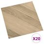 Voir la diapositive 2 : VIDAXL Dalles de plancher autoadhesives 20 pcs PVC 1,86 m² marron raye