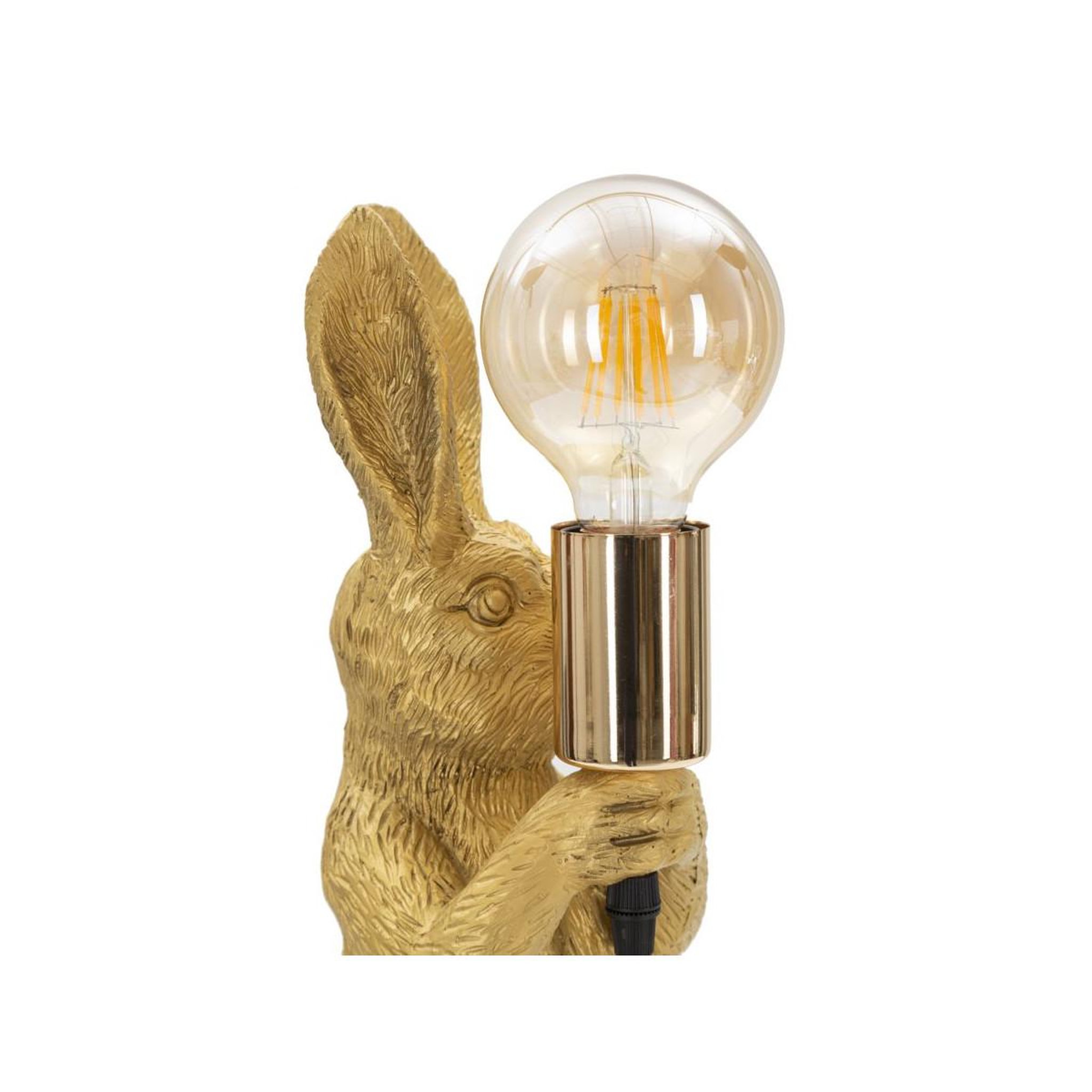 Voir la diapositive 3 : Paris Prix Lampe à poser en résine  rabbit  35cm or