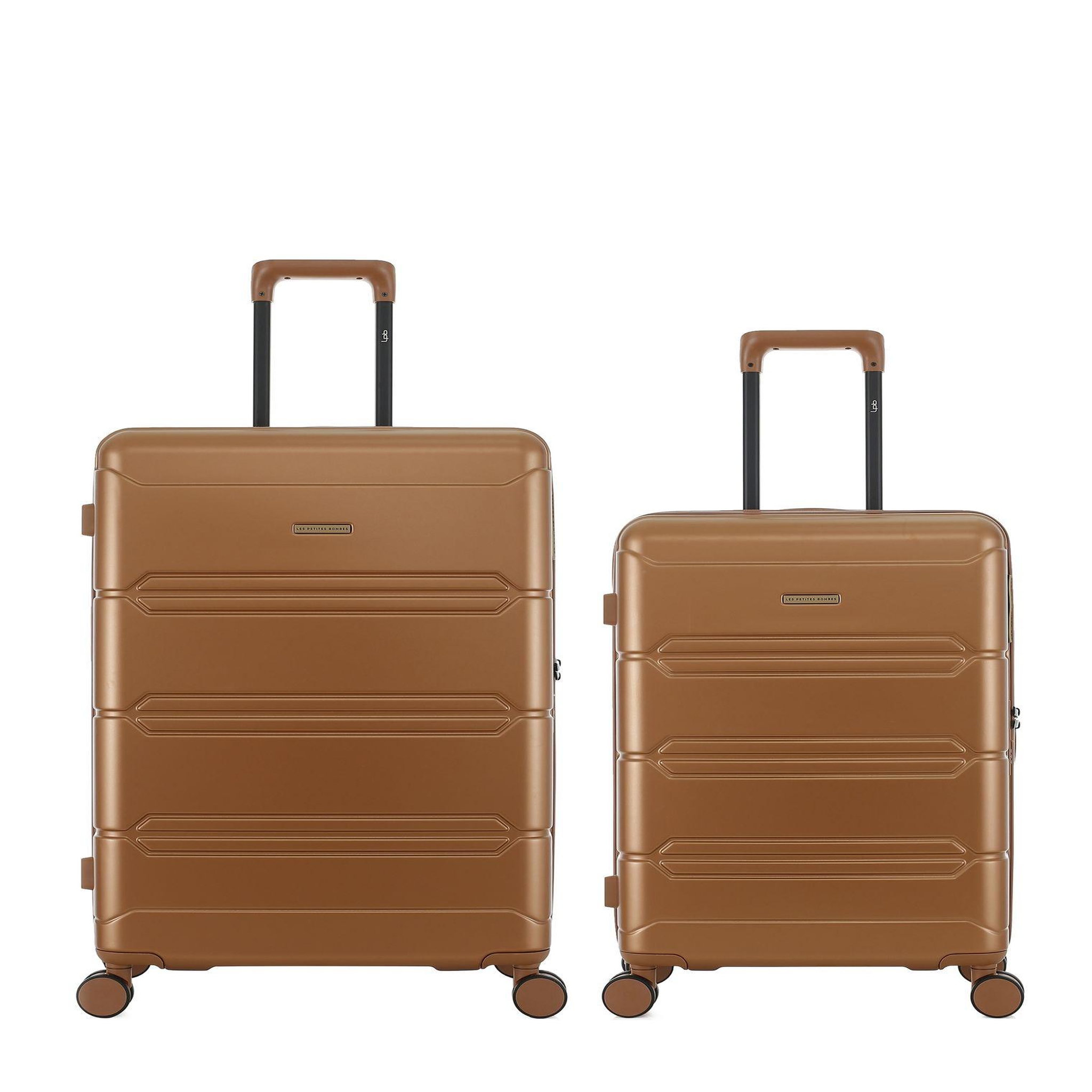 LES P'TITES BOMBES LPB Lot de 2 Valises Rigides Grand Format et Taille Moyenne LYNDA