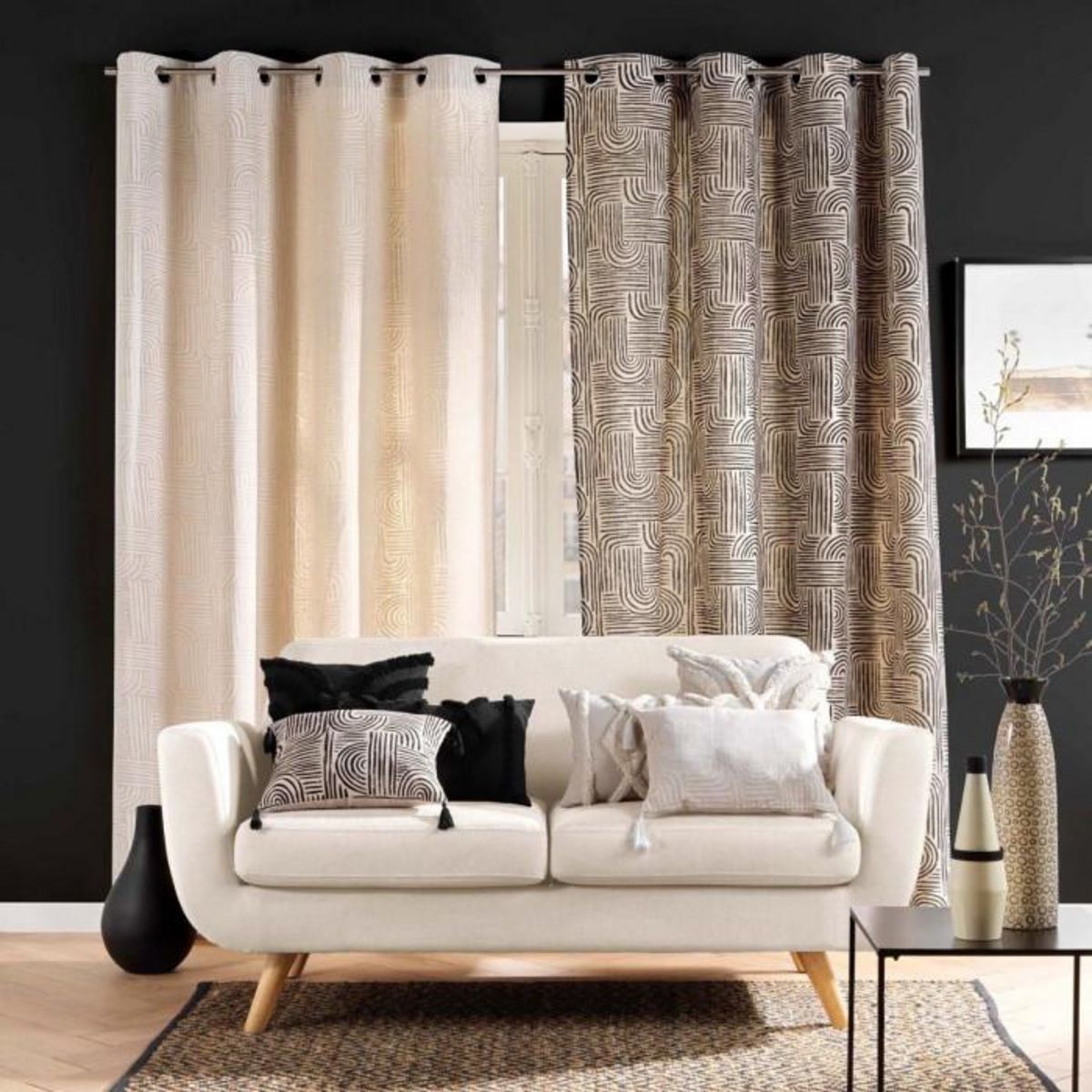 Paris Prix Coussin Déco  Safira  30x50cm Naturel