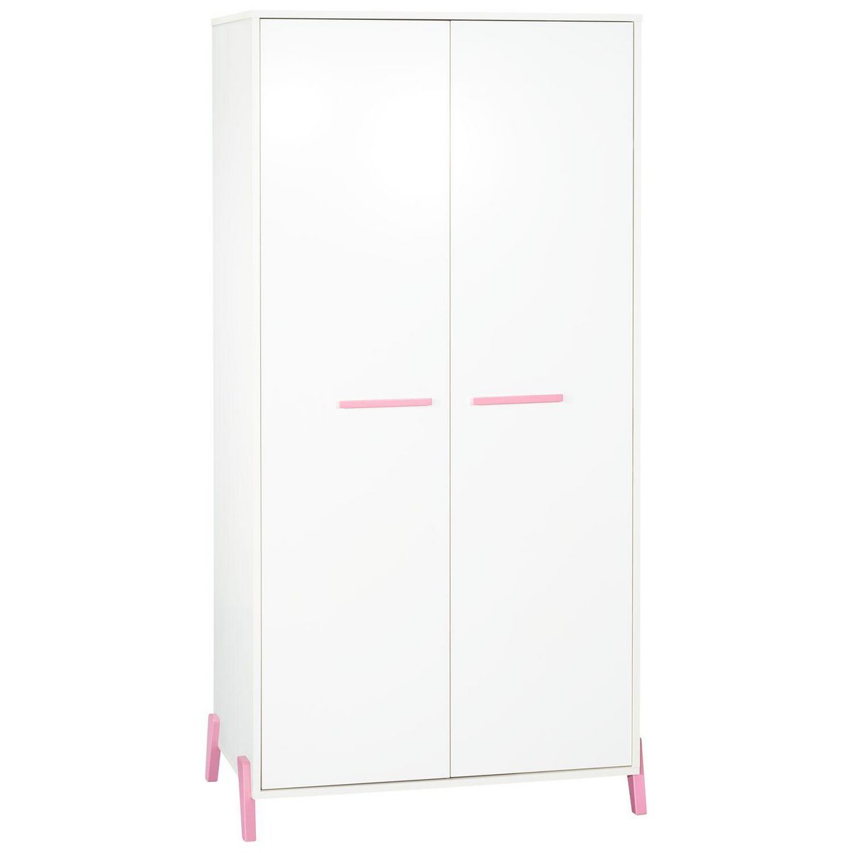 BABY PRICE Armoire bébé 2 portes JOY, coloris rose