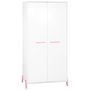Voir la diapositive 1 : BABY PRICE Armoire bébé 2 portes JOY, coloris rose