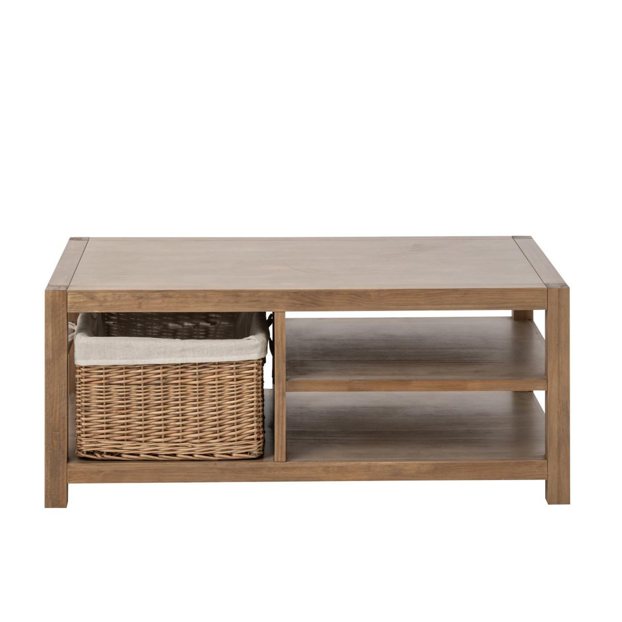 Voir la diapositive 2 : J-LINE Table basse en bois  blois  120cm naturel