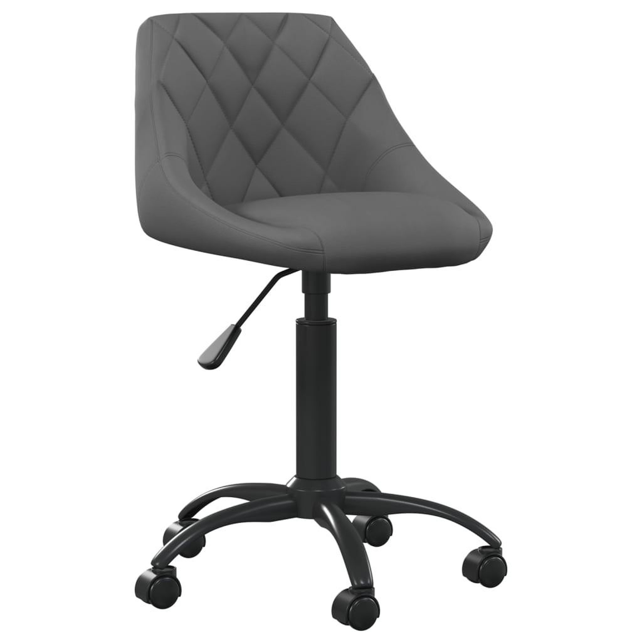 Voir la diapositive 2 : VIDAXL Chaise de salle a manger Gris fonce Velours