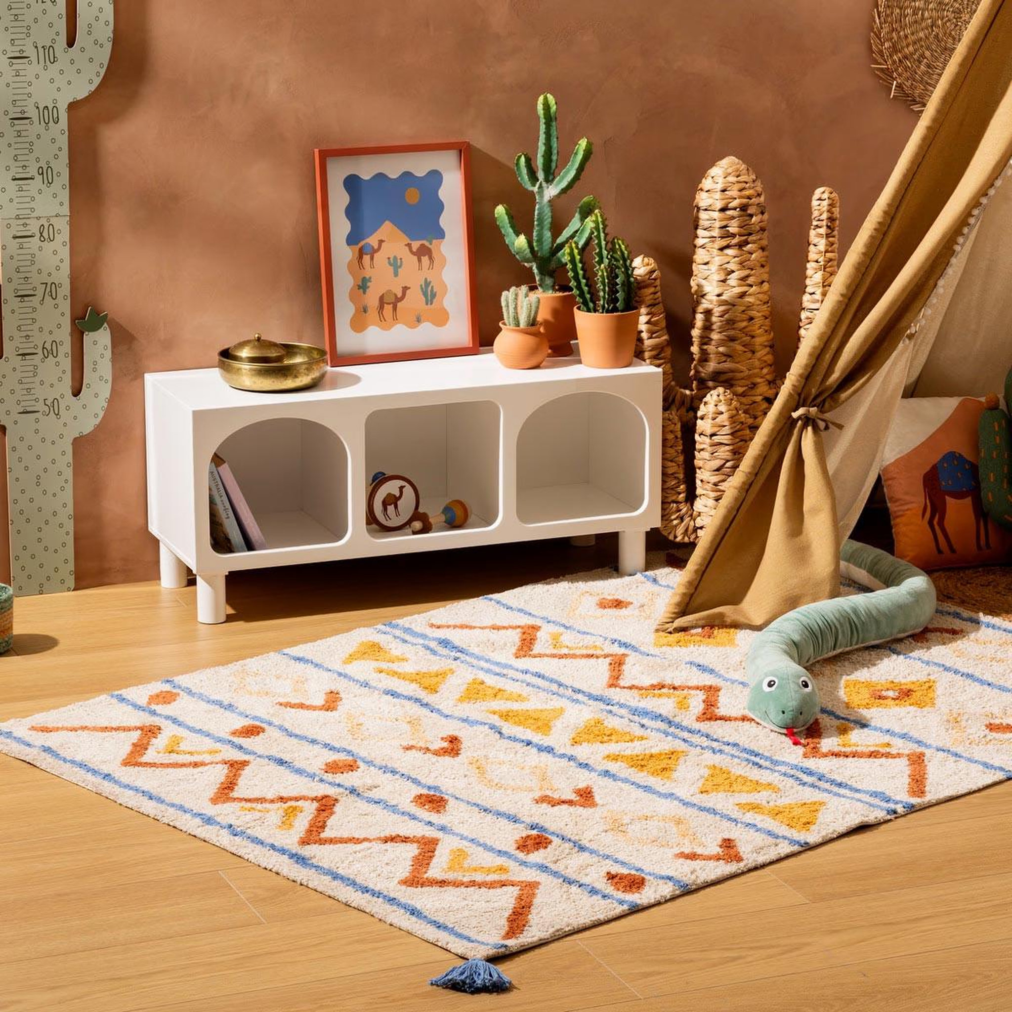 Voir la diapositive 4 : Atmosphera Kids Tapis enfant tufté  marrakech  120x170cm multicolore