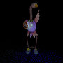 Voir la diapositive 5 :  Flamant rose solaire 1 led couleur  H 48,5 cm